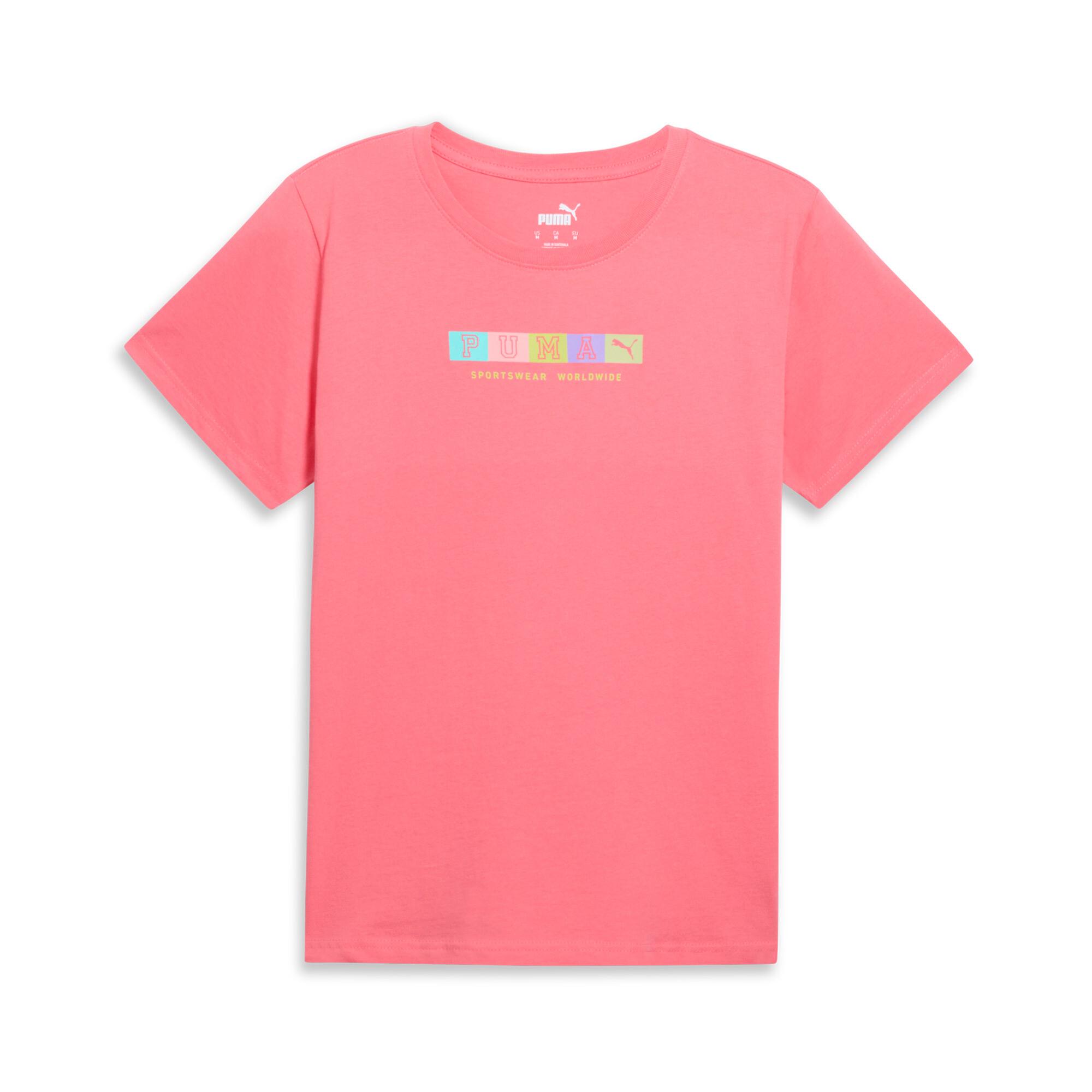 PUMA GRAPHICS Block Letters Women's T-Shirt Product Image