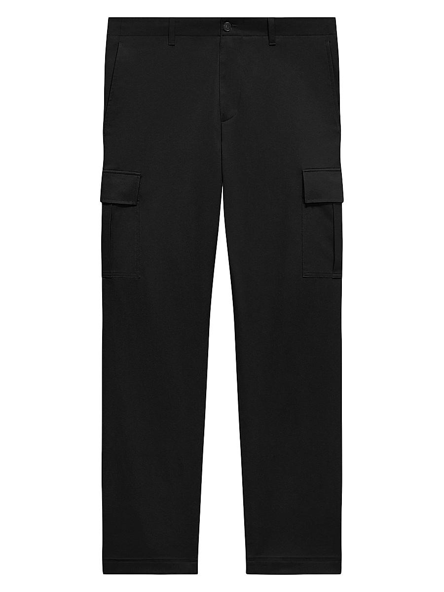 Mens Stretch-Cotton Cargo Trousers Product Image