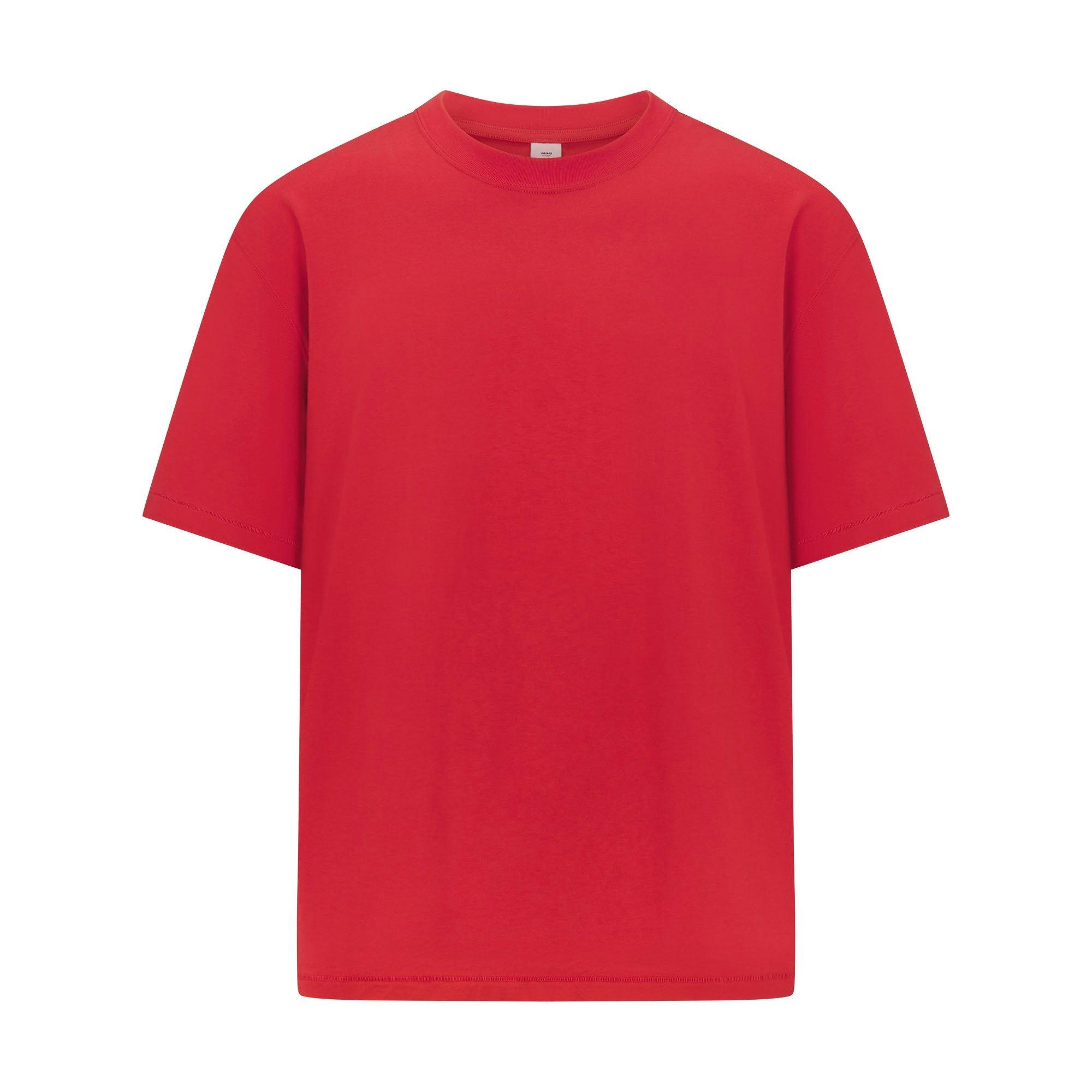HEAVYWEIGHT COTTON MENS CLASSIC CREWNECK | WASHED RED Product Image
