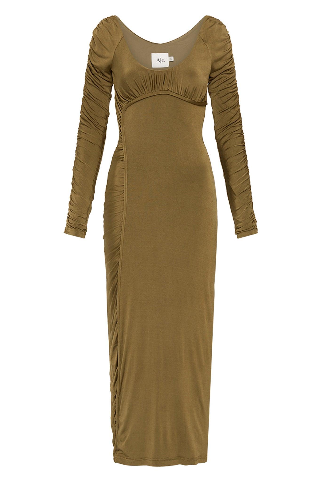 Maya Denim Midi Dress Product Image