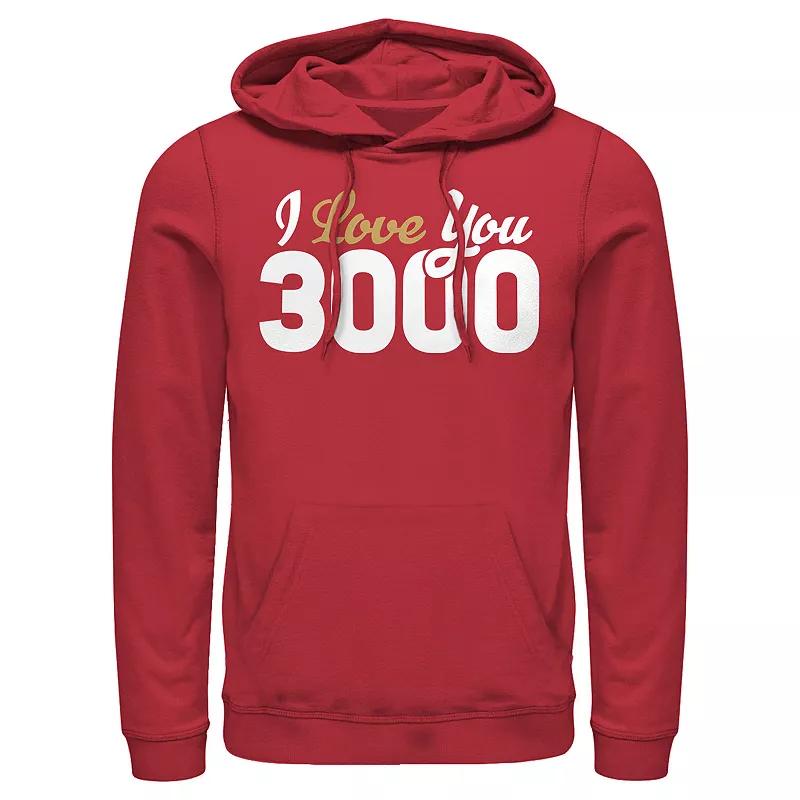 Marvel's Avengers I Love You 3000 Men's Graphic Hoodie, Size: XXL, Red Product Image