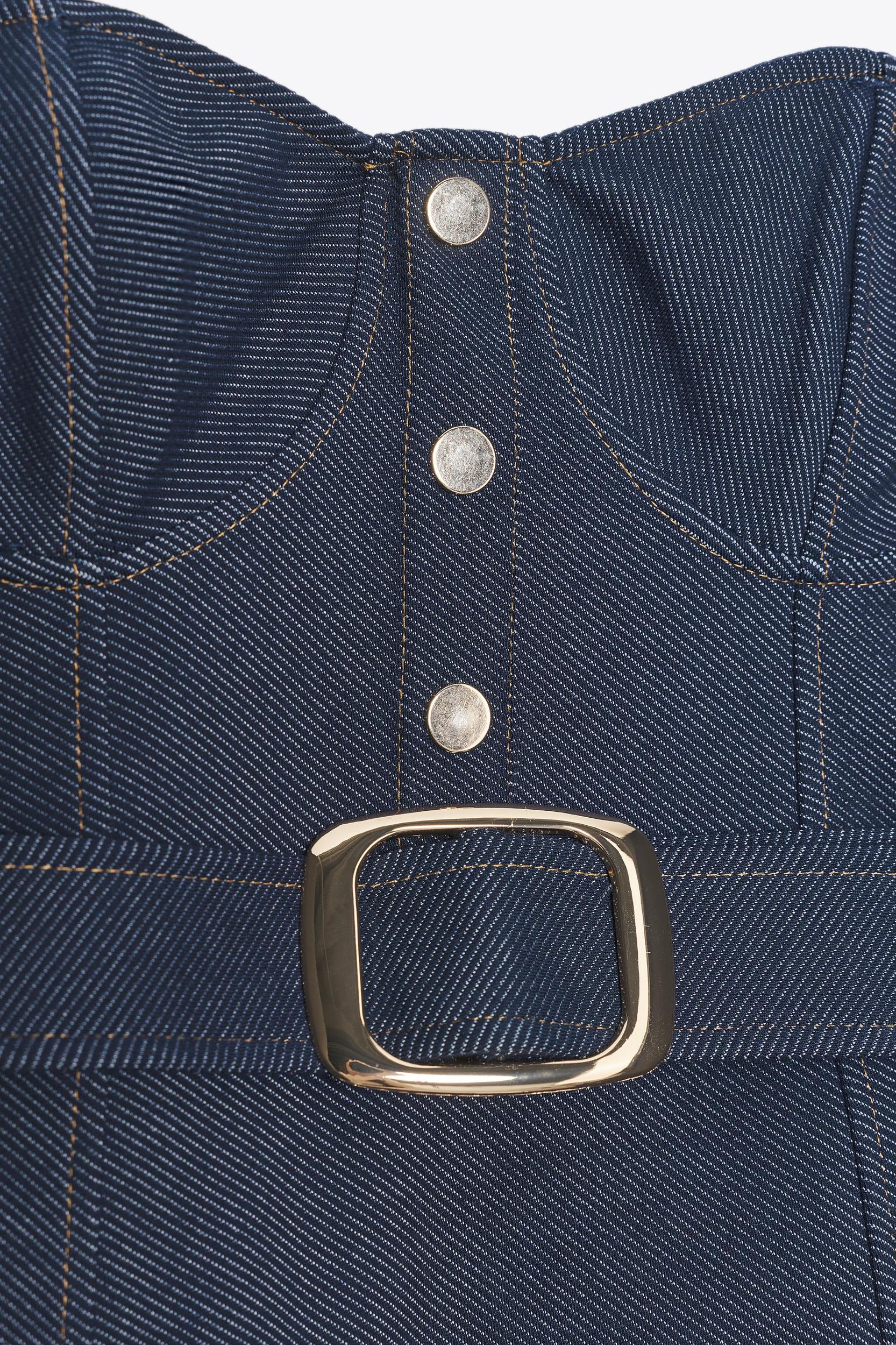 STRAPLESS BELTED DRESS Product Image