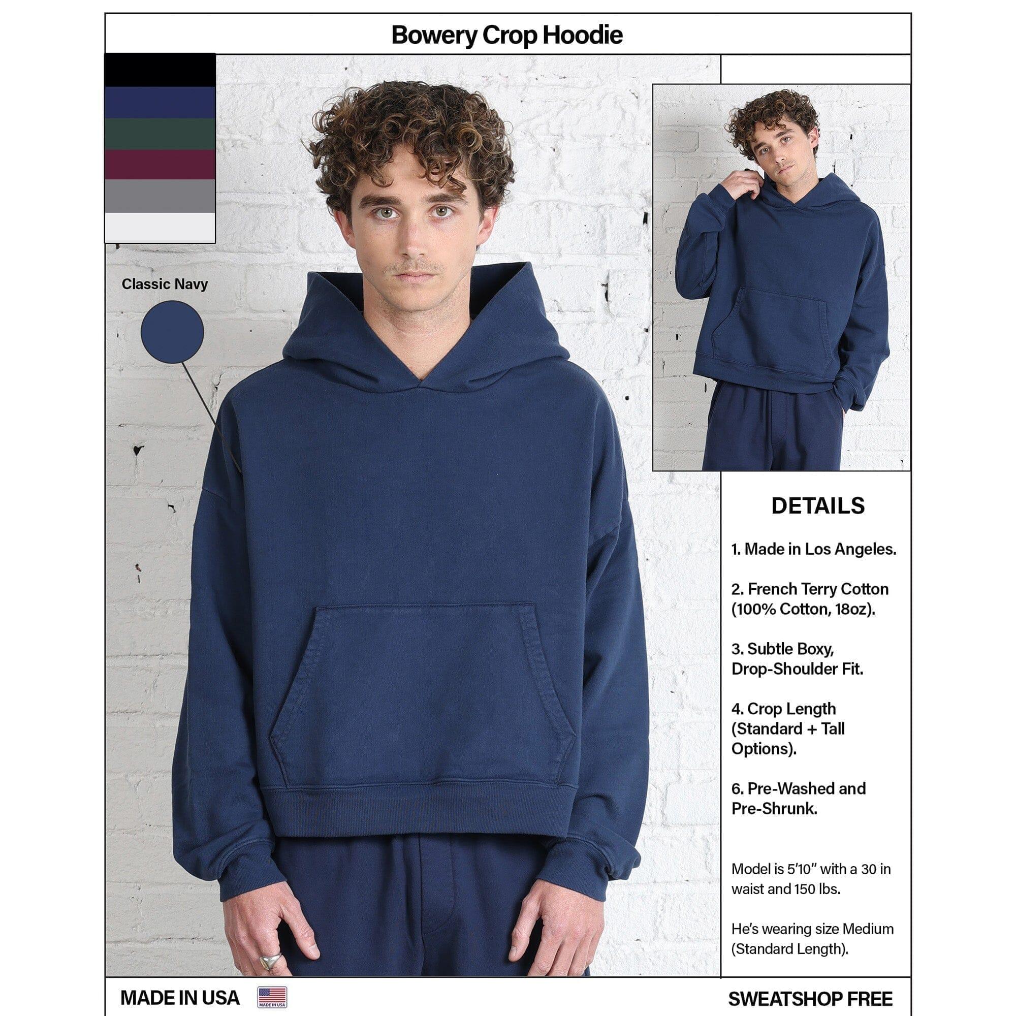 The Bowery Crop Hoodie Male Product Image