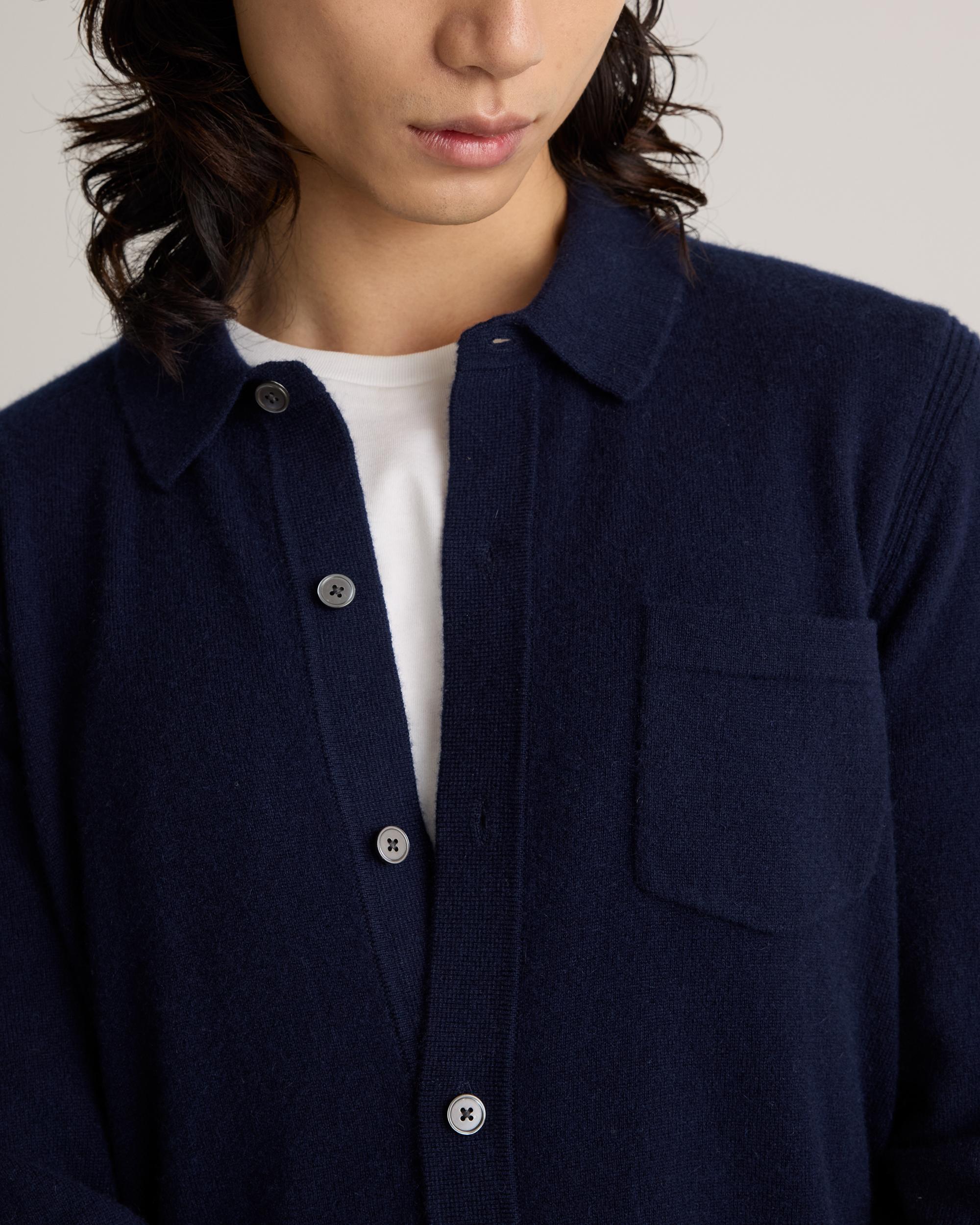 Quince | Men's Mongolian Cashmere Button Down Sweater Product Image