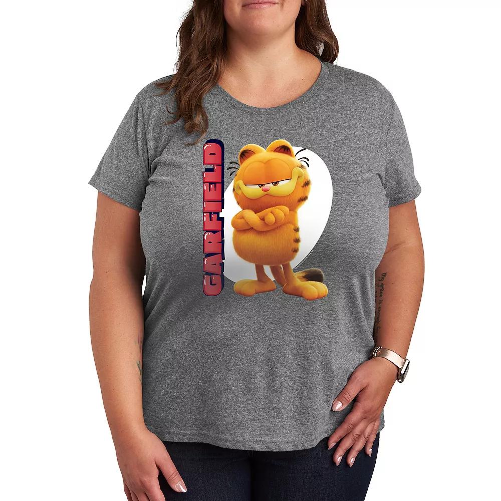 Plus The Garfield Movie Vertical Graphic Tee, Women's,  Product Image