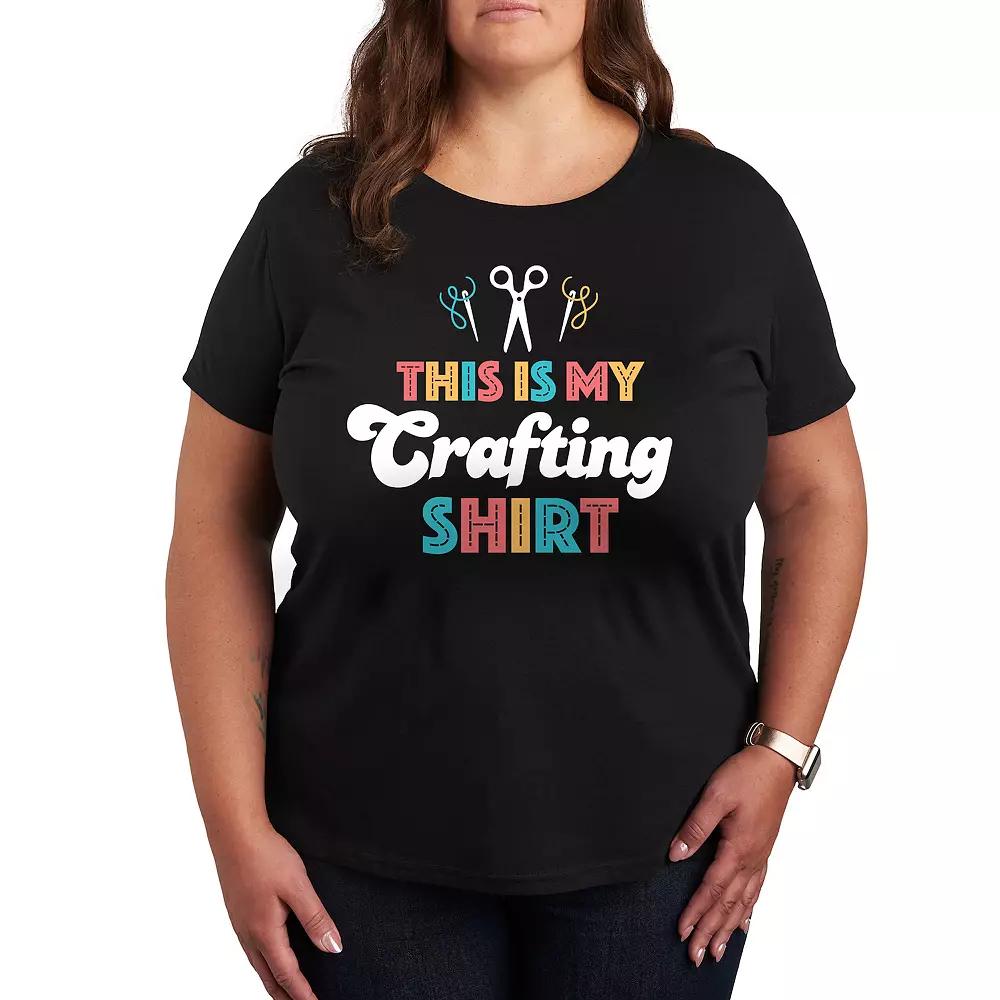 Plus This Is My Crafting Shirt Graphic Tee, Women's,  Product Image