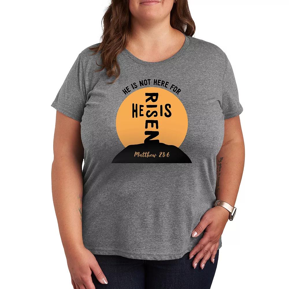 Plus He Is Risen Cross Graphic Tee, Women's,  Product Image