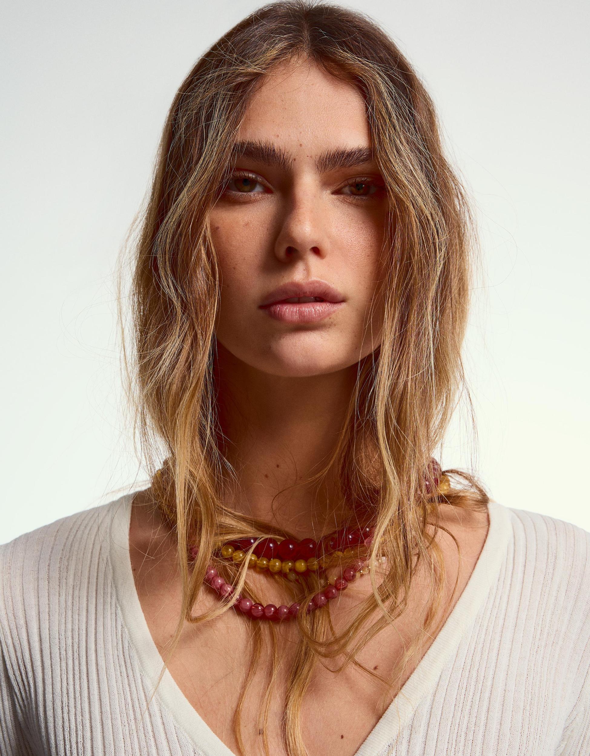 4-pack of necklaces with beads Product Image