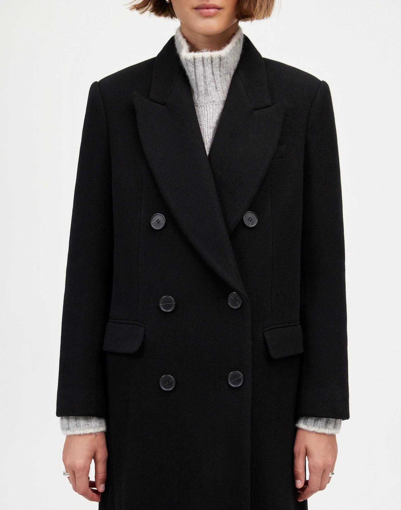 Oversized Double-Breasted Topcoat Product Image