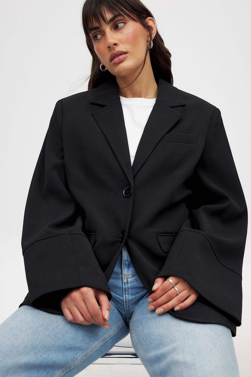 Oversized Blazer With Wide Sleeves Product Image