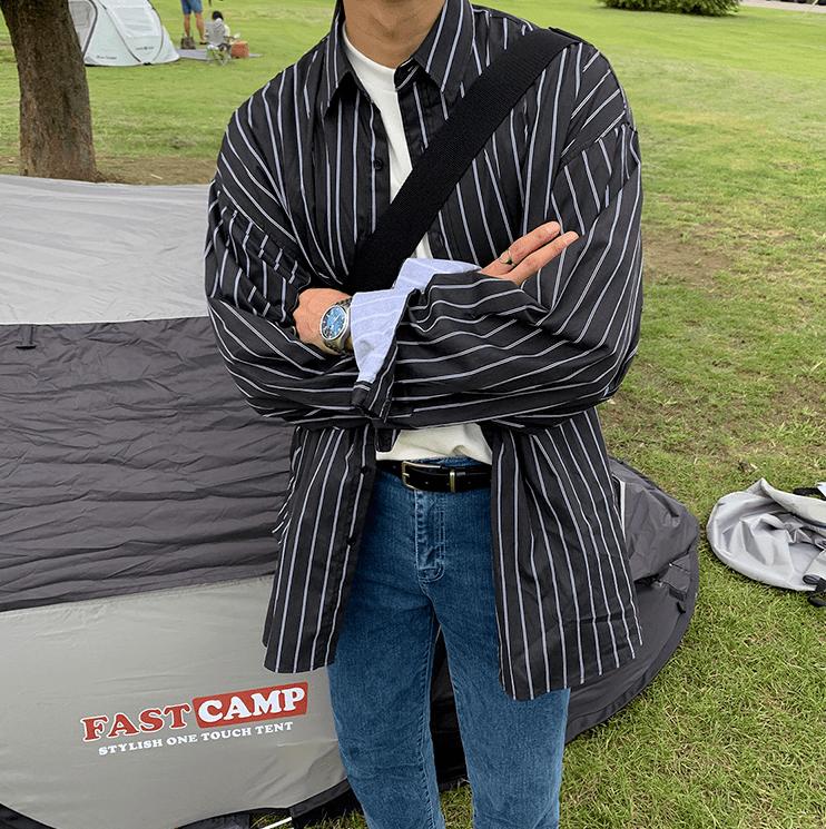 RT No. 2742 LOOSE STRIPE SHIRT Product Image