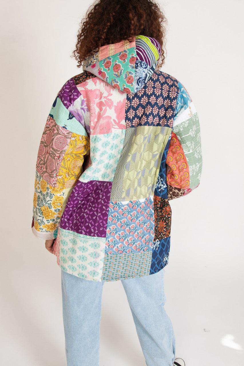 Hooded Patchwork Jacket Product Image