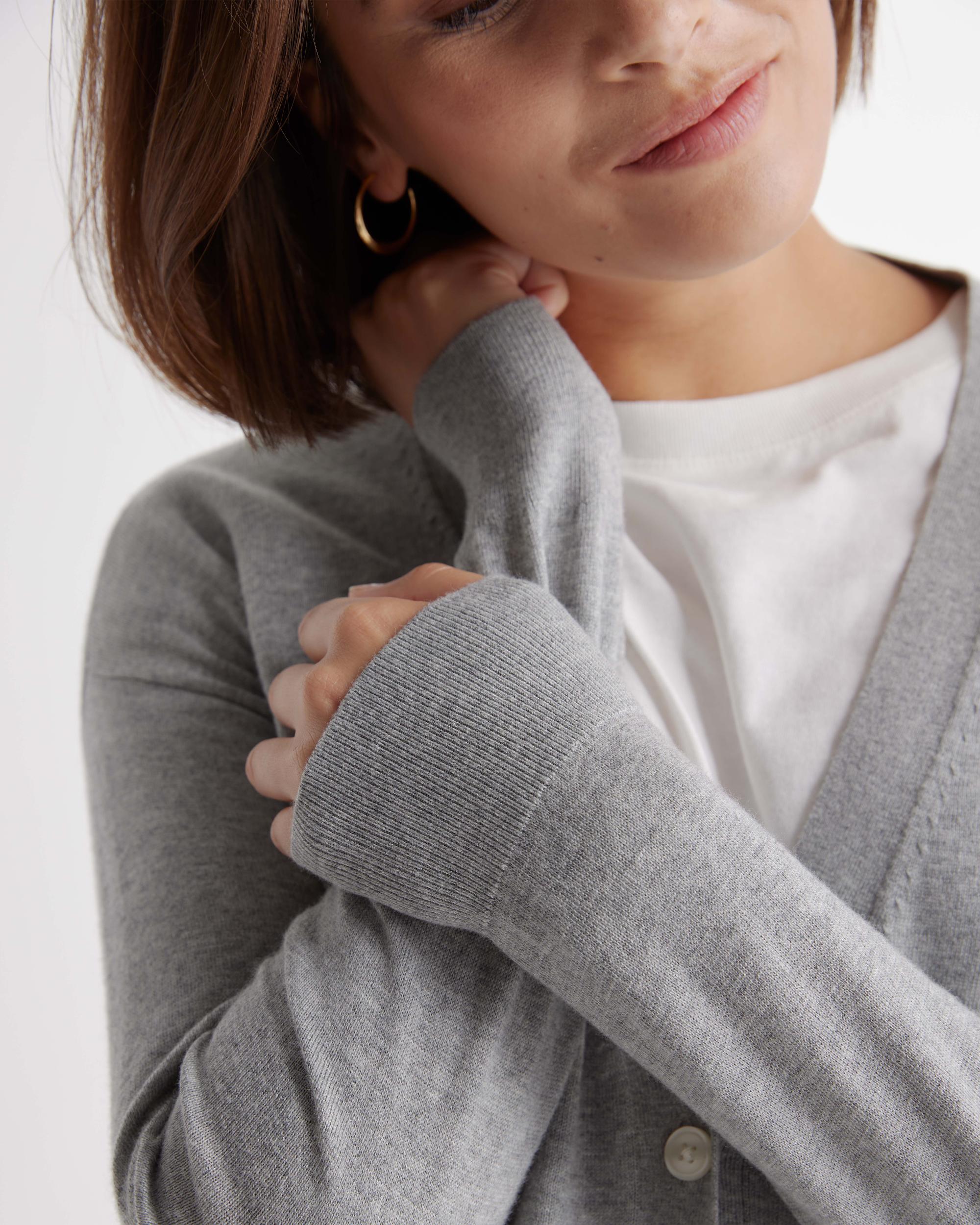 Quince | Women's Lightweight Cotton Cashmere Cardigan Sweater Size XS, Organic Cotton Product Image