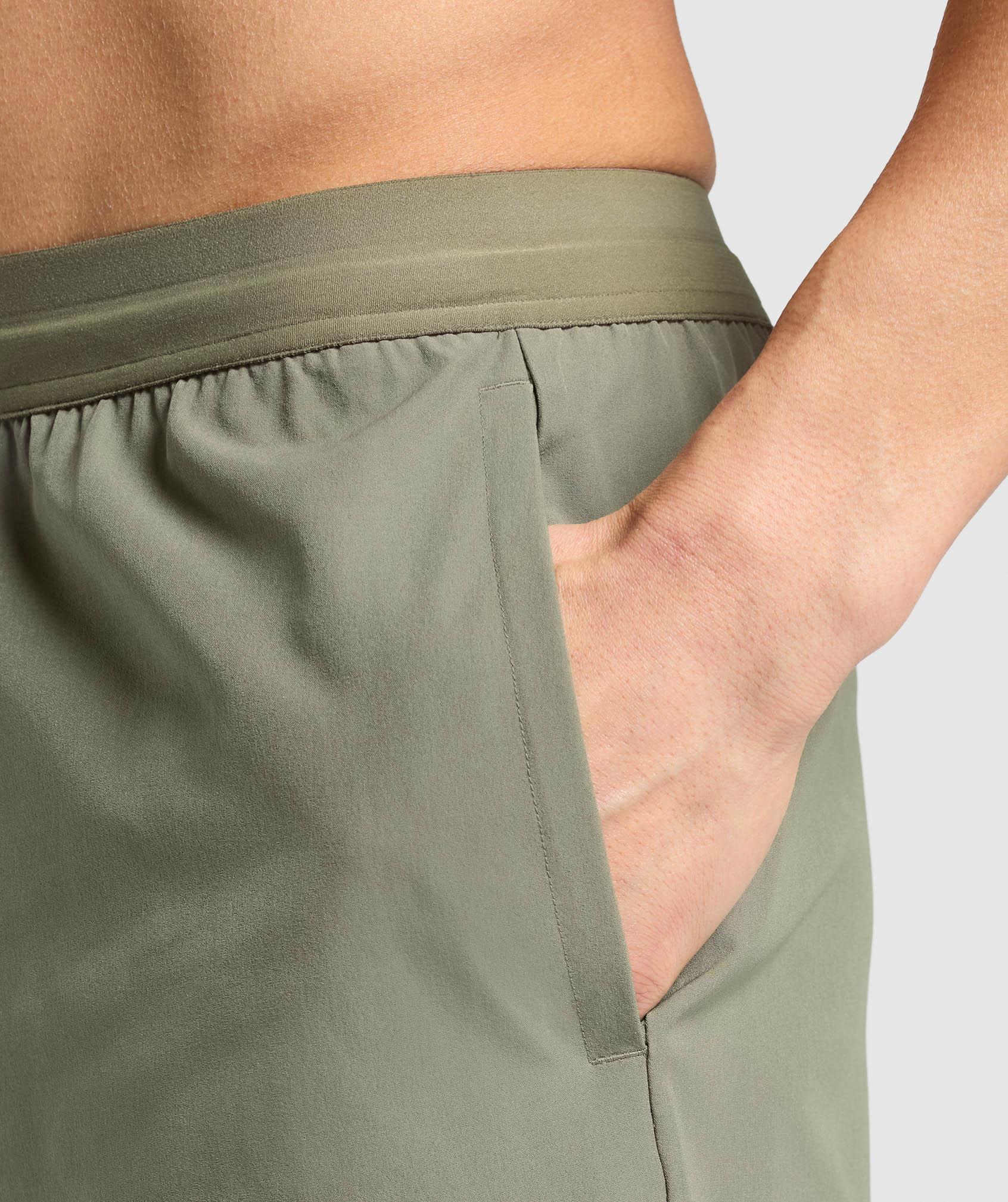 Gymshark Land to Water 6" Shorts - Base Green Male Product Image