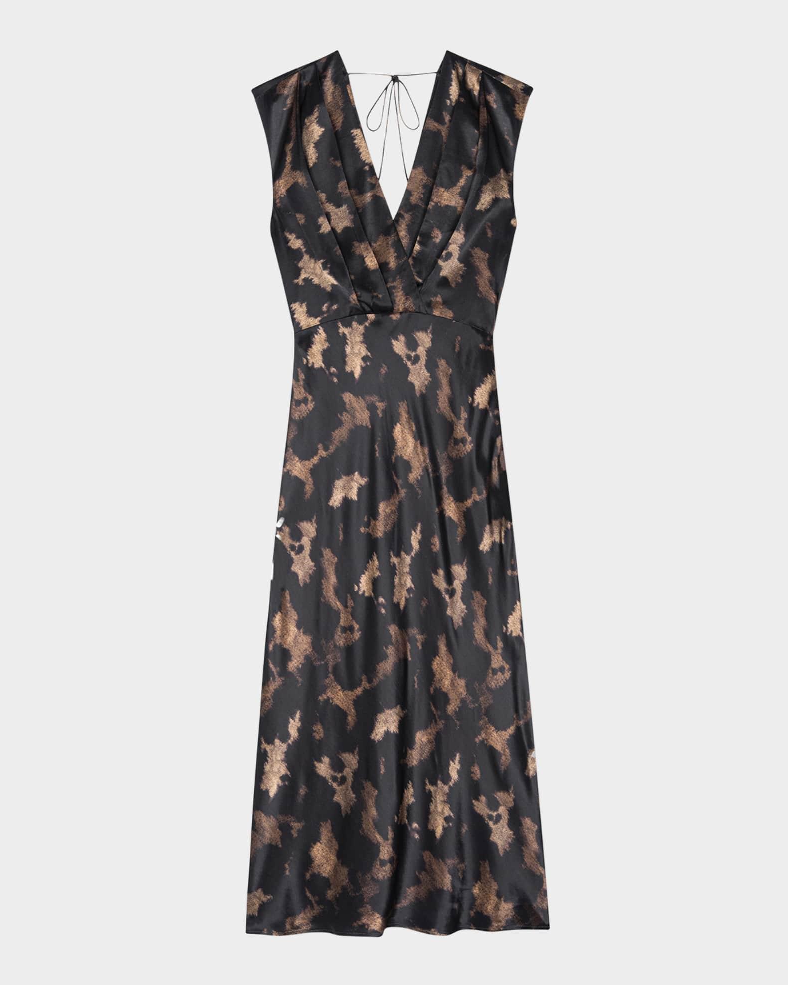 Odella Satin Midi Dress Product Image