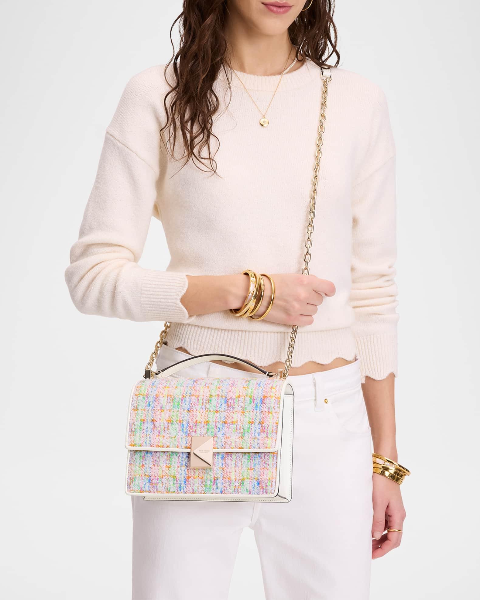deco tweed chain shoulder bag  Product Image