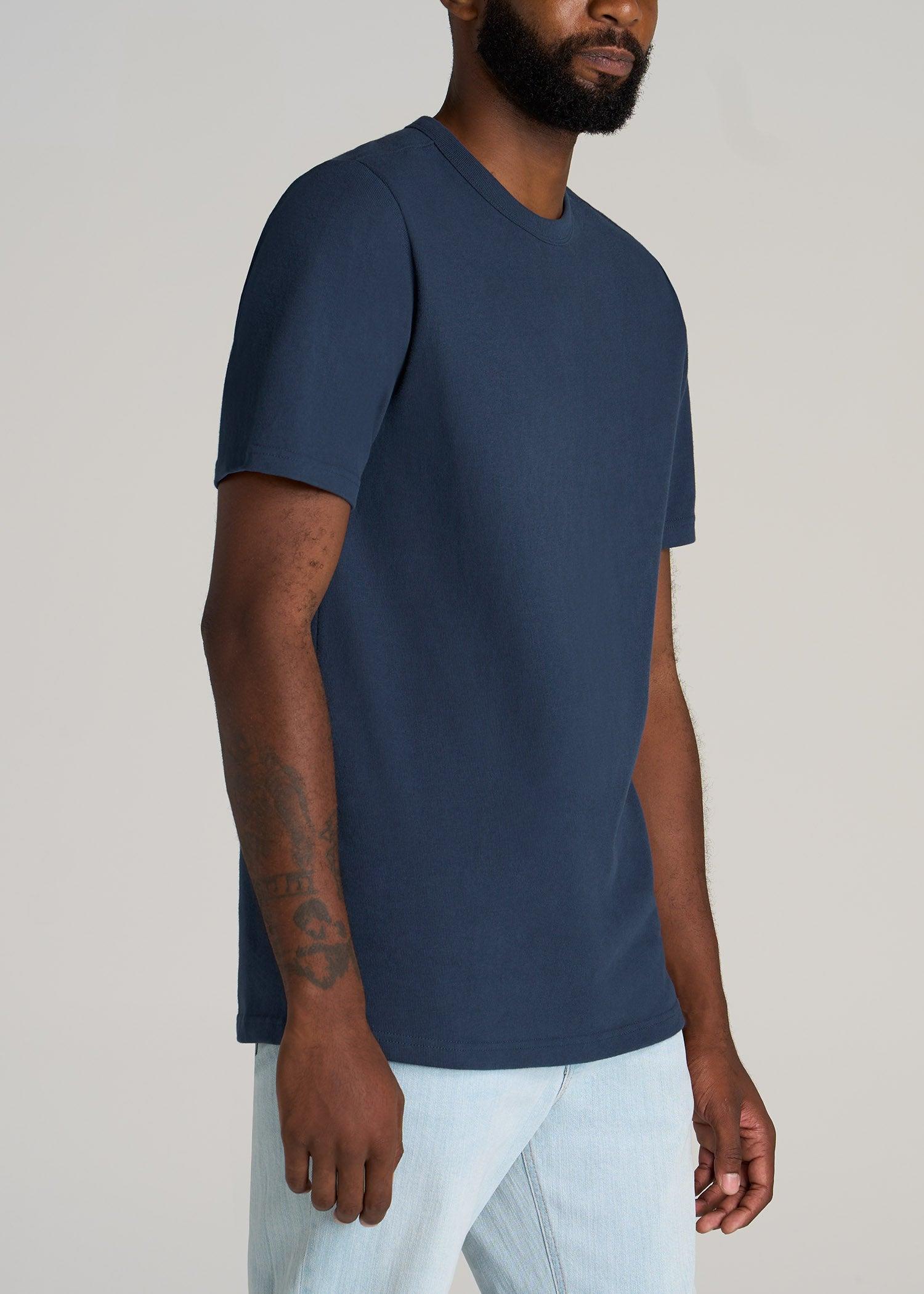 LJ&S Heavyweight RELAXED-FIT Tall Tee in White Male Product Image