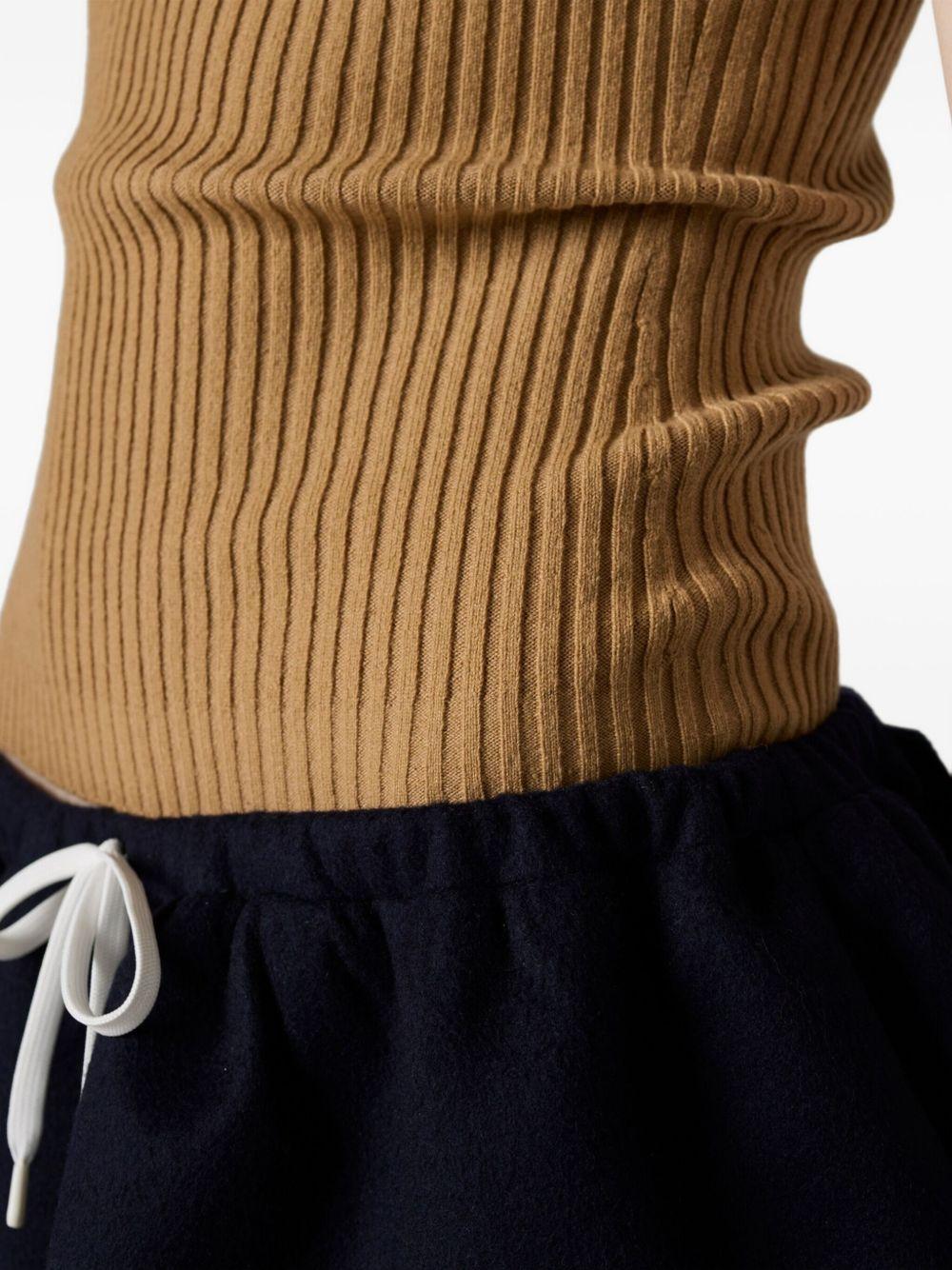 ribbed trimmed polo sweater Product Image