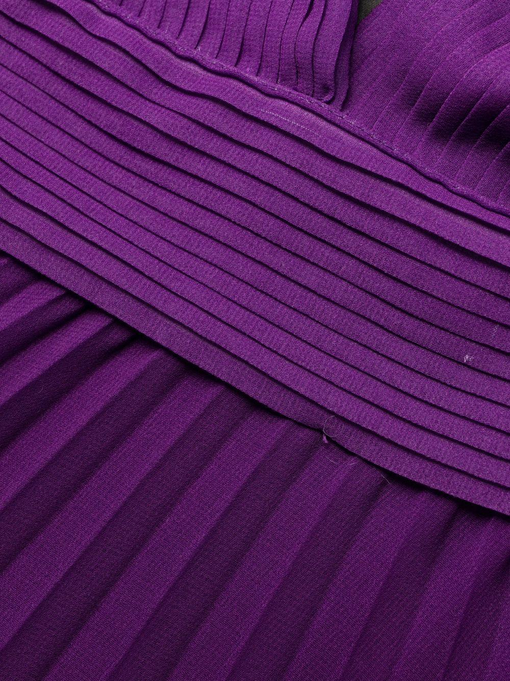 plunging V-neck pleated dress Product Image