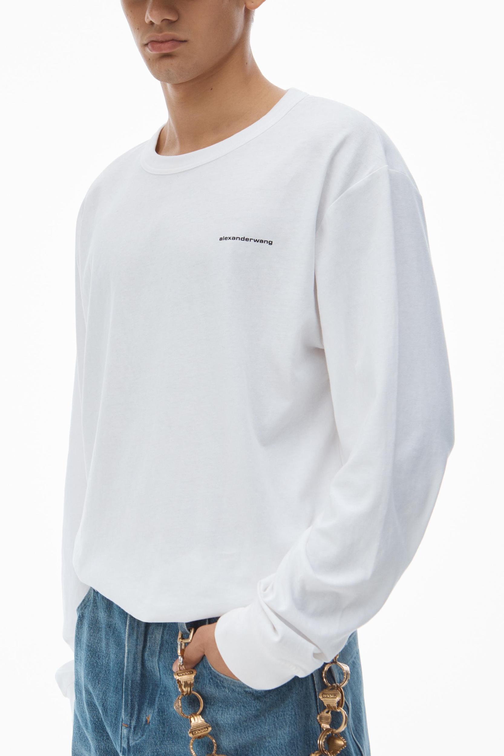 Unisex Long Sleeve Tee In High Twist Jersey Product Image