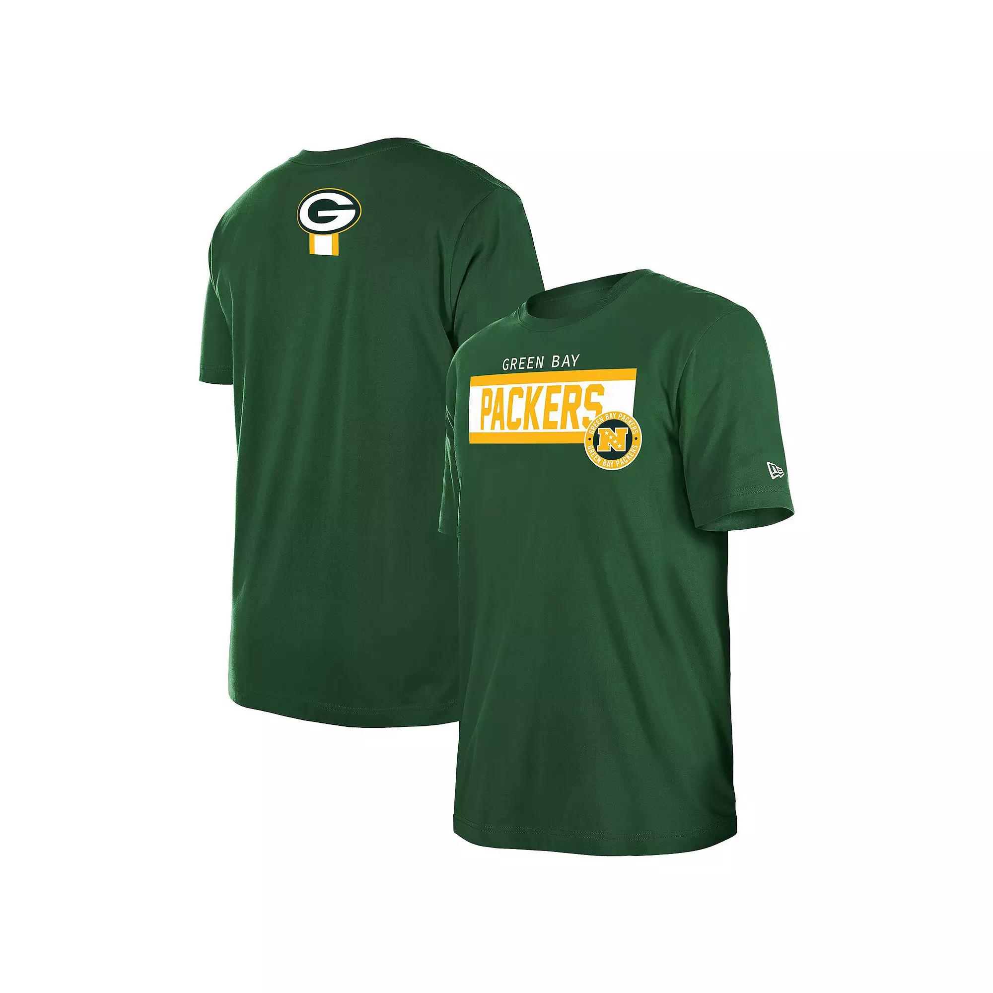 Men's New Era Green Green Bay Packers 3rd Down Domestic T-Shirt,  Product Image