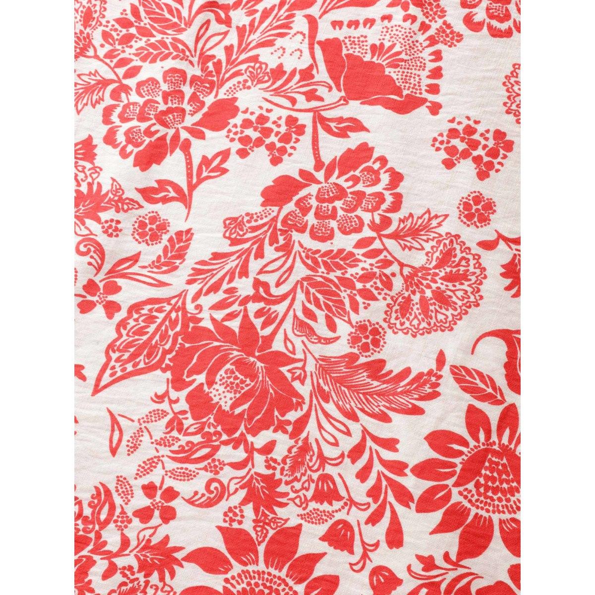 Plus Size Floral Shirred Ruffled Cami Midi Dress Crimson Women Timeless Shirred Heart neckline Sleeveless Curvy BloomChic 14-16/1X Product Image