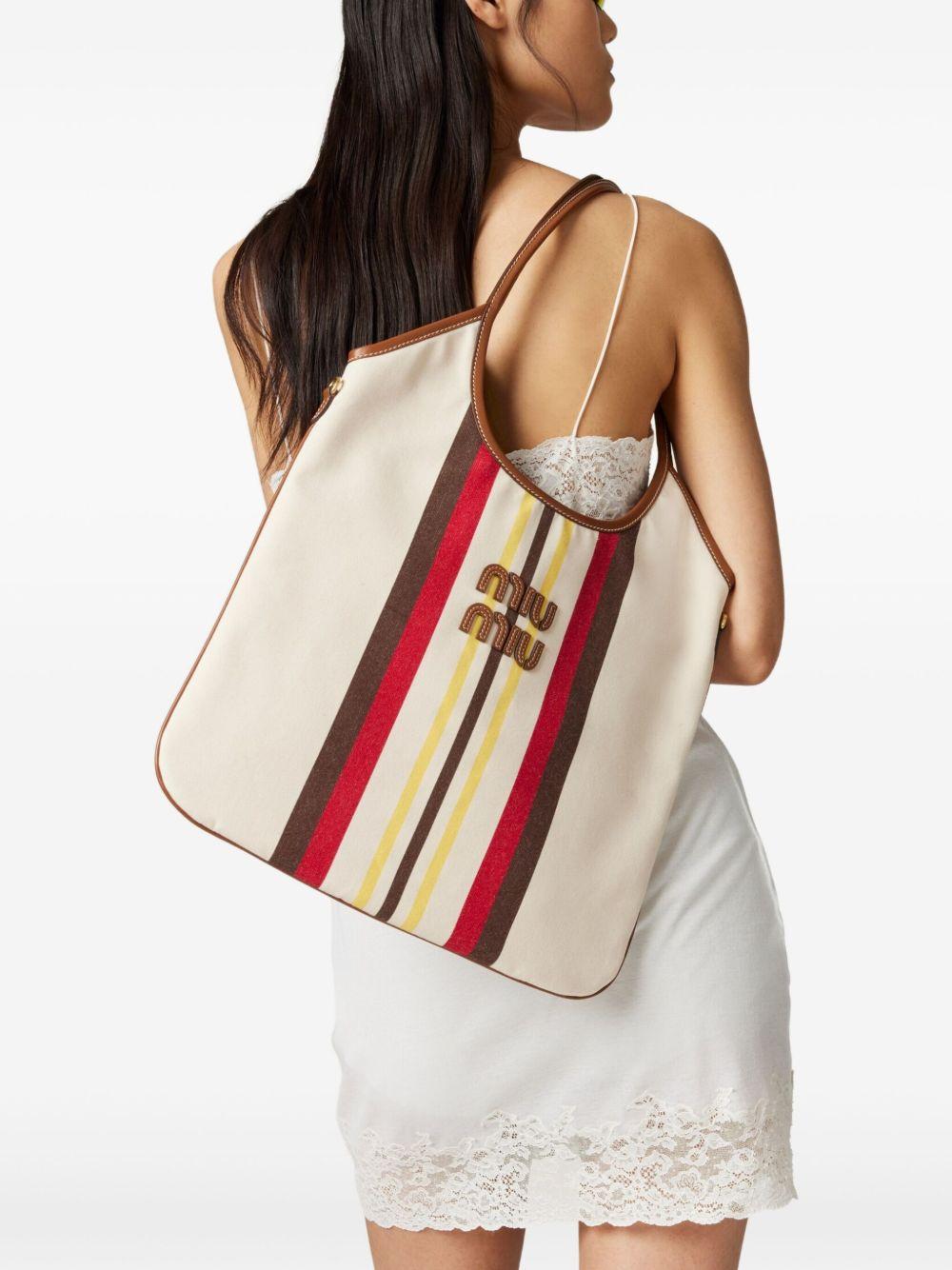 Ivy striped tote bag Product Image