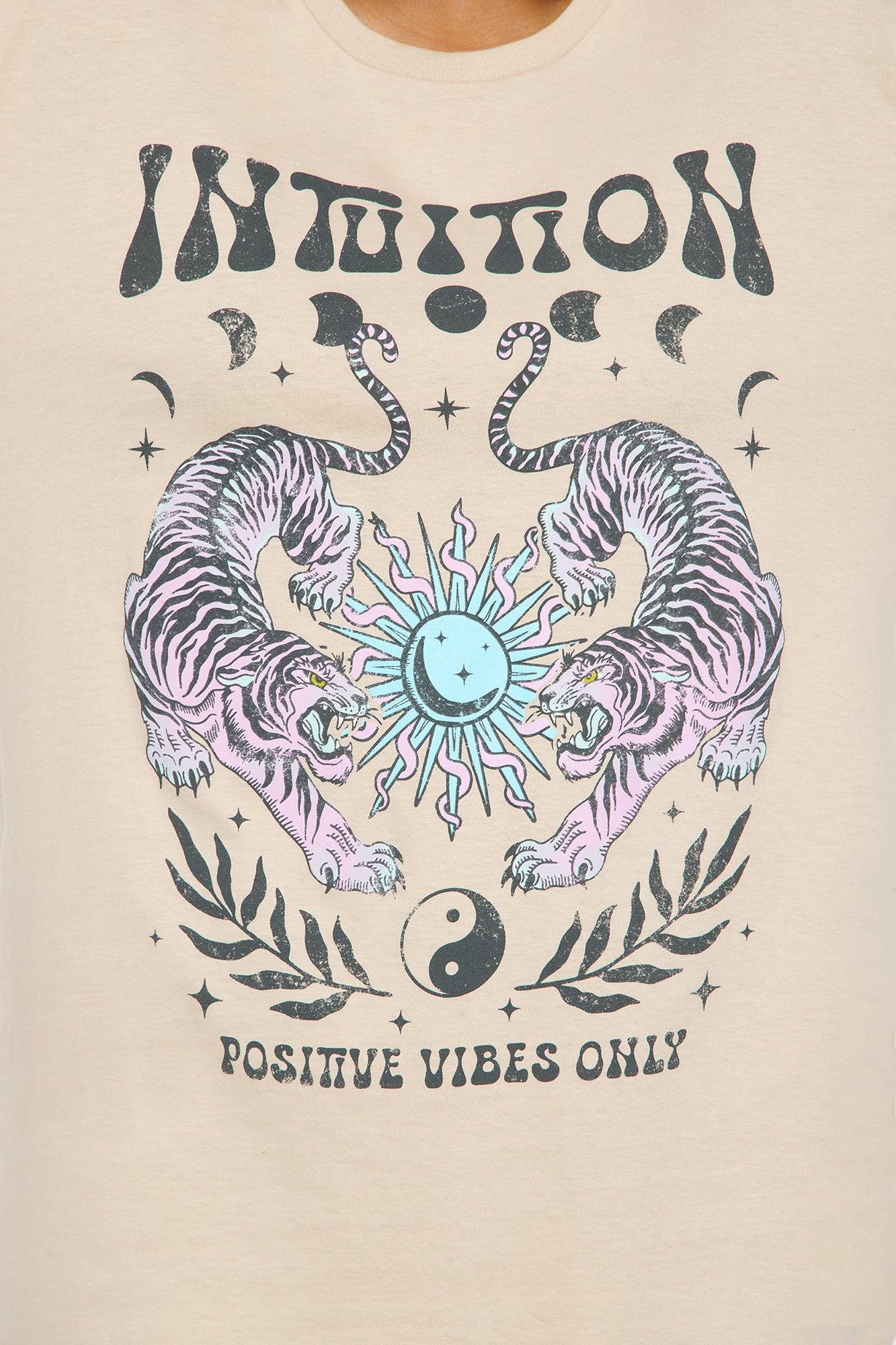 Intuition Vibes Oversized Tee - Sand Female Product Image