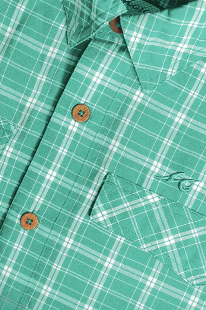 Mojo Sportswear Company Coastal Plaid Short Sleeve Men's Fishing Shirt Product Image