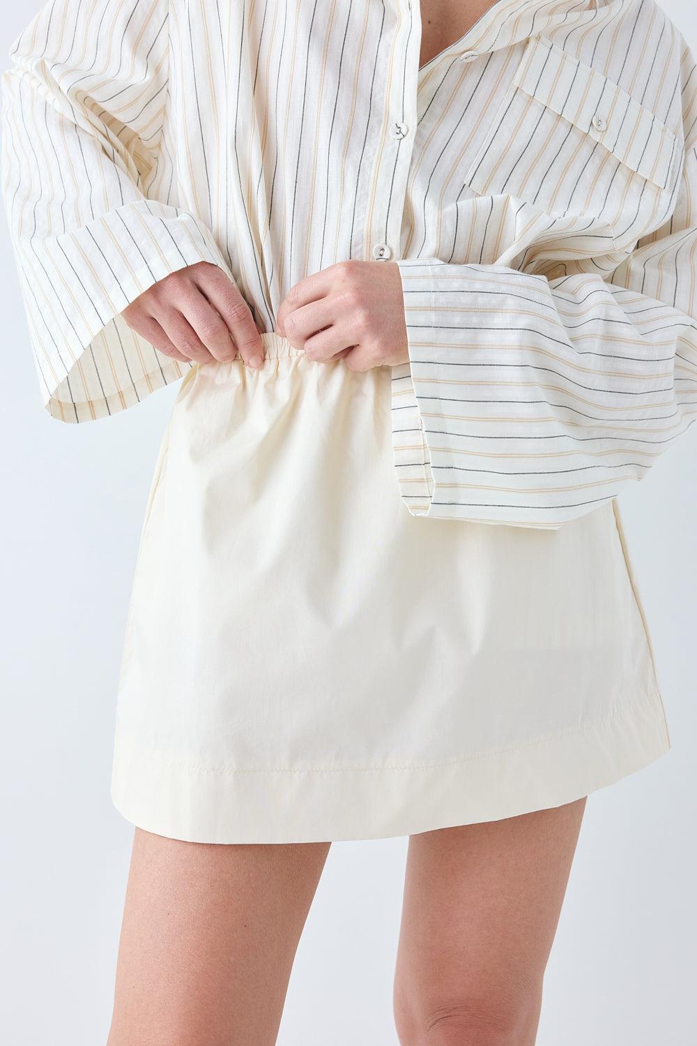 Elka Mini Skirt Cream Product Image