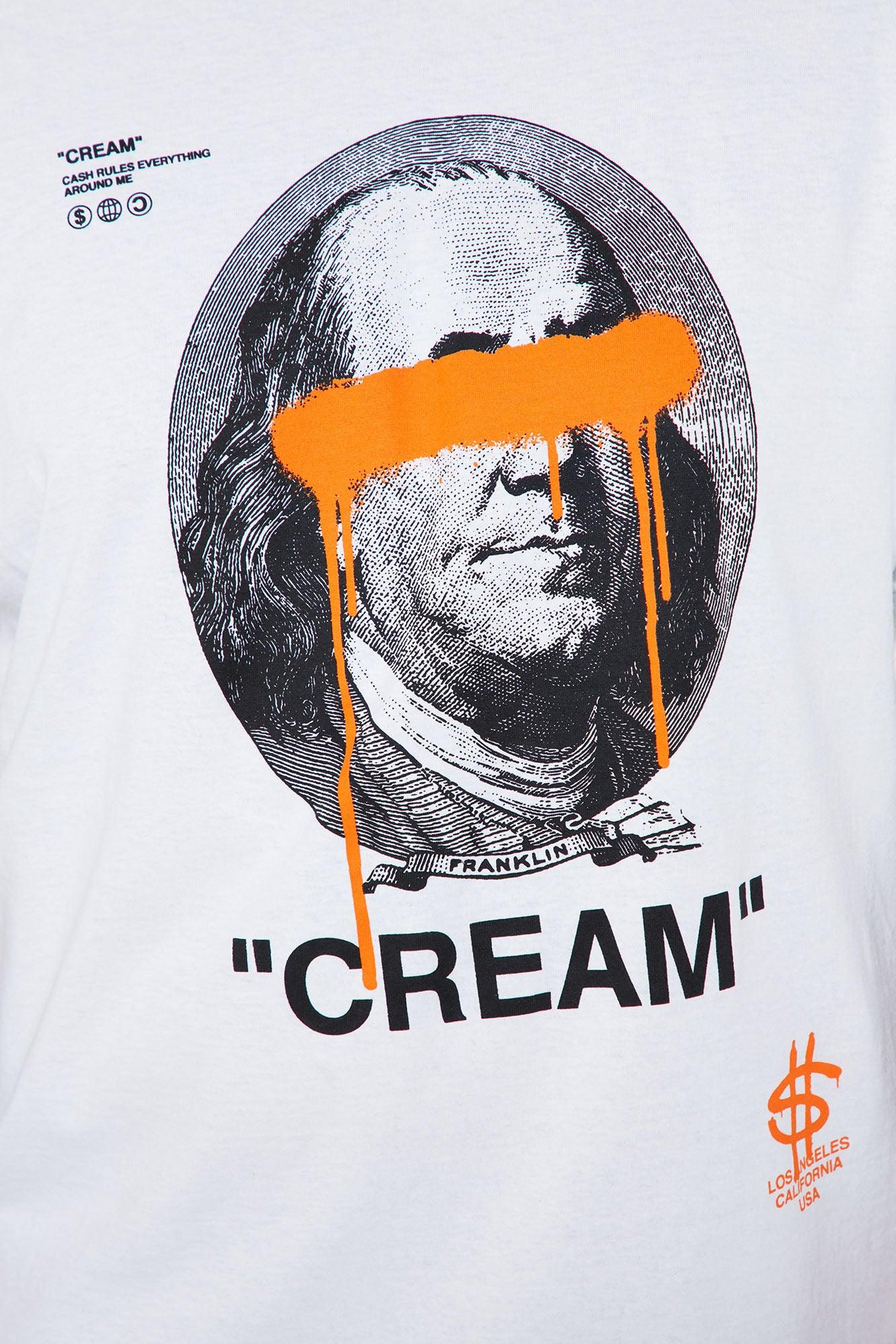 Cream Bills Short Sleeve Tee - White Product Image