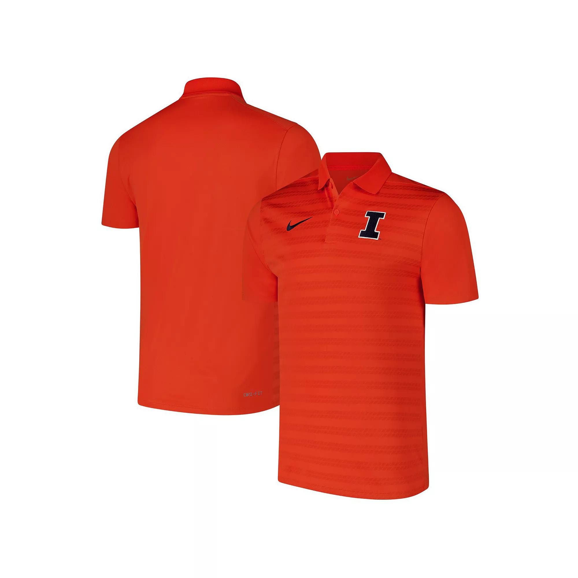 Men's Nike Orange Illinois Fighting Illini Performance Polo, Size: Large Product Image