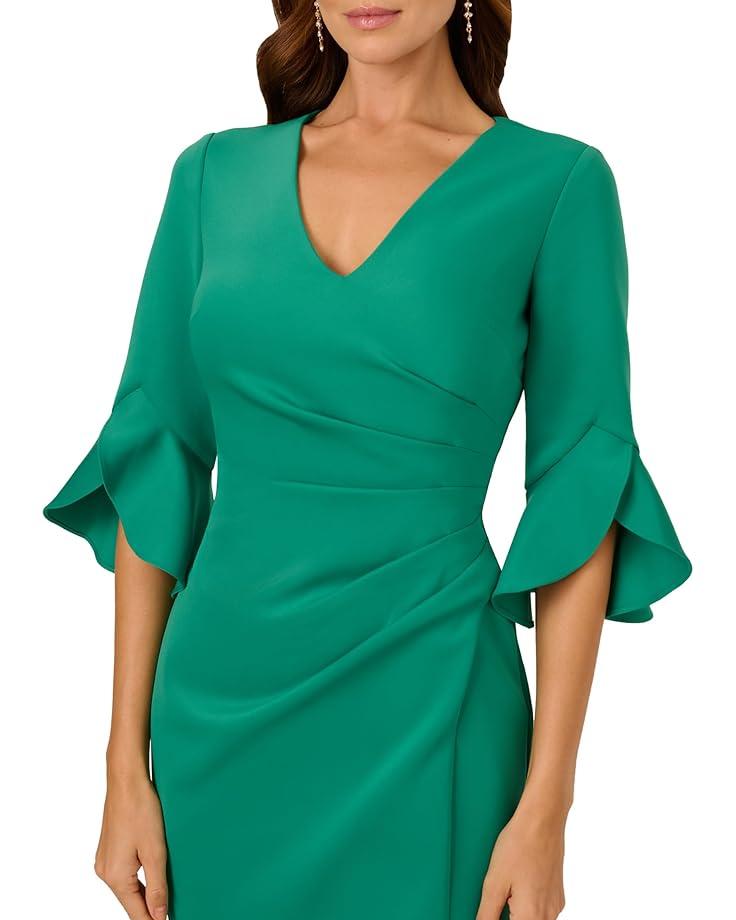 Bell Sleeve Tie Front Dress Product Image