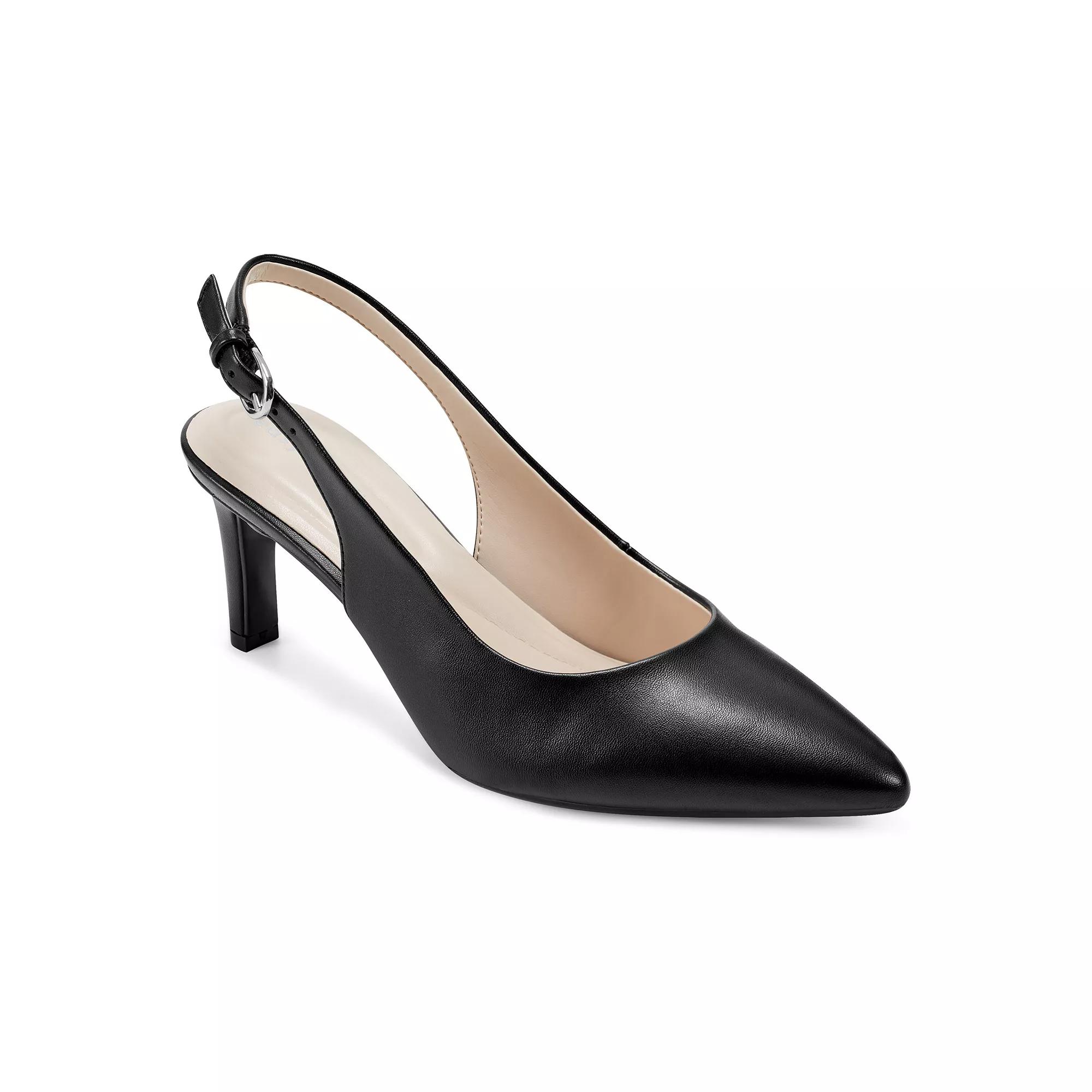 Easy Spirit Raveen Women's Pointy Toe Slingback Heels, Size: 6, Black Product Image