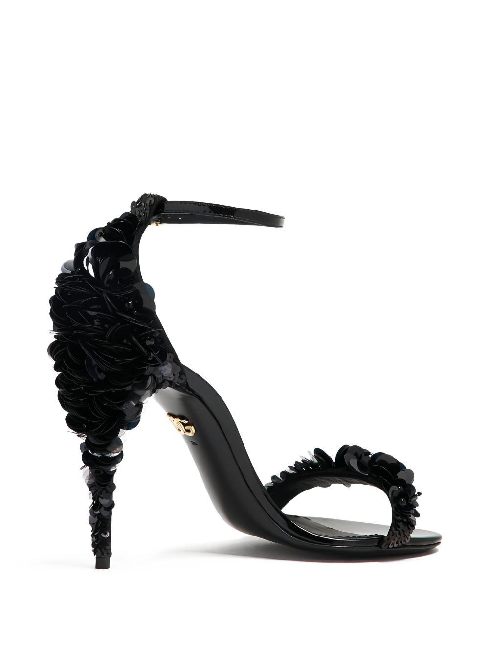 110mm sequin-embellished stiletto sandals Product Image