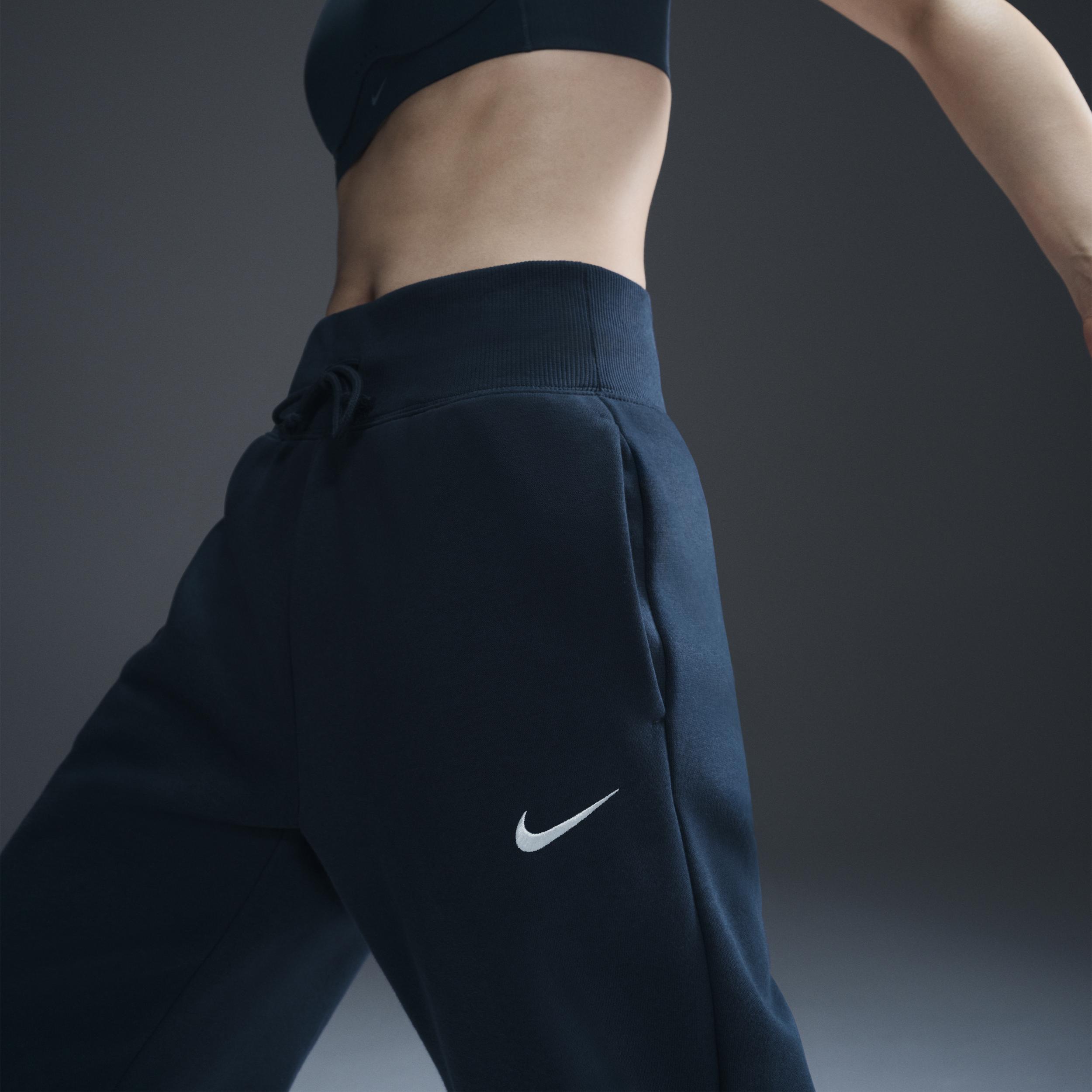 Womens Nike Sportswear Phoenix Fleece High-Waisted Wide-Leg Sweatpants Product Image