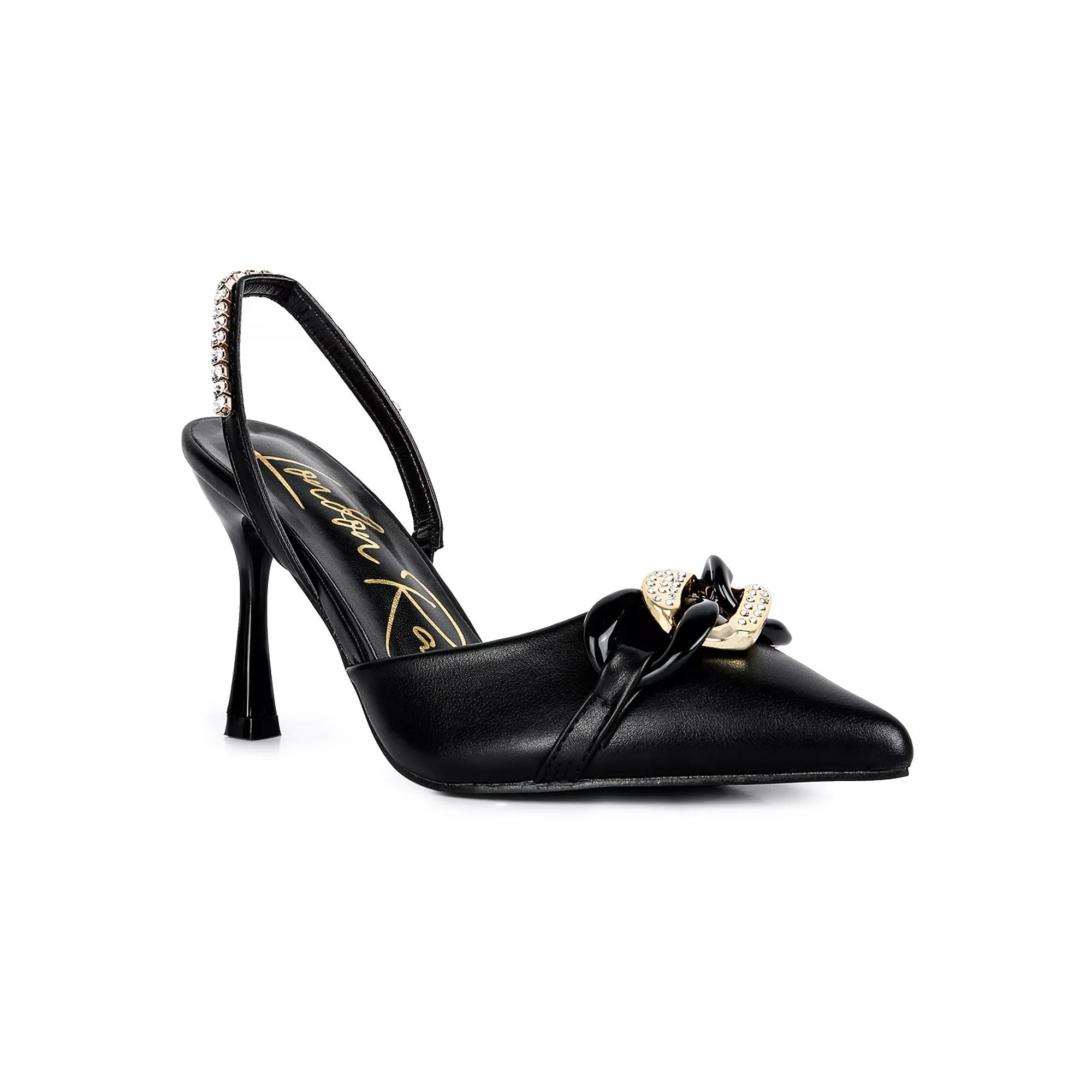 London Rag Pull Me Women's Embellished Slingback Dress Shoes,  Product Image