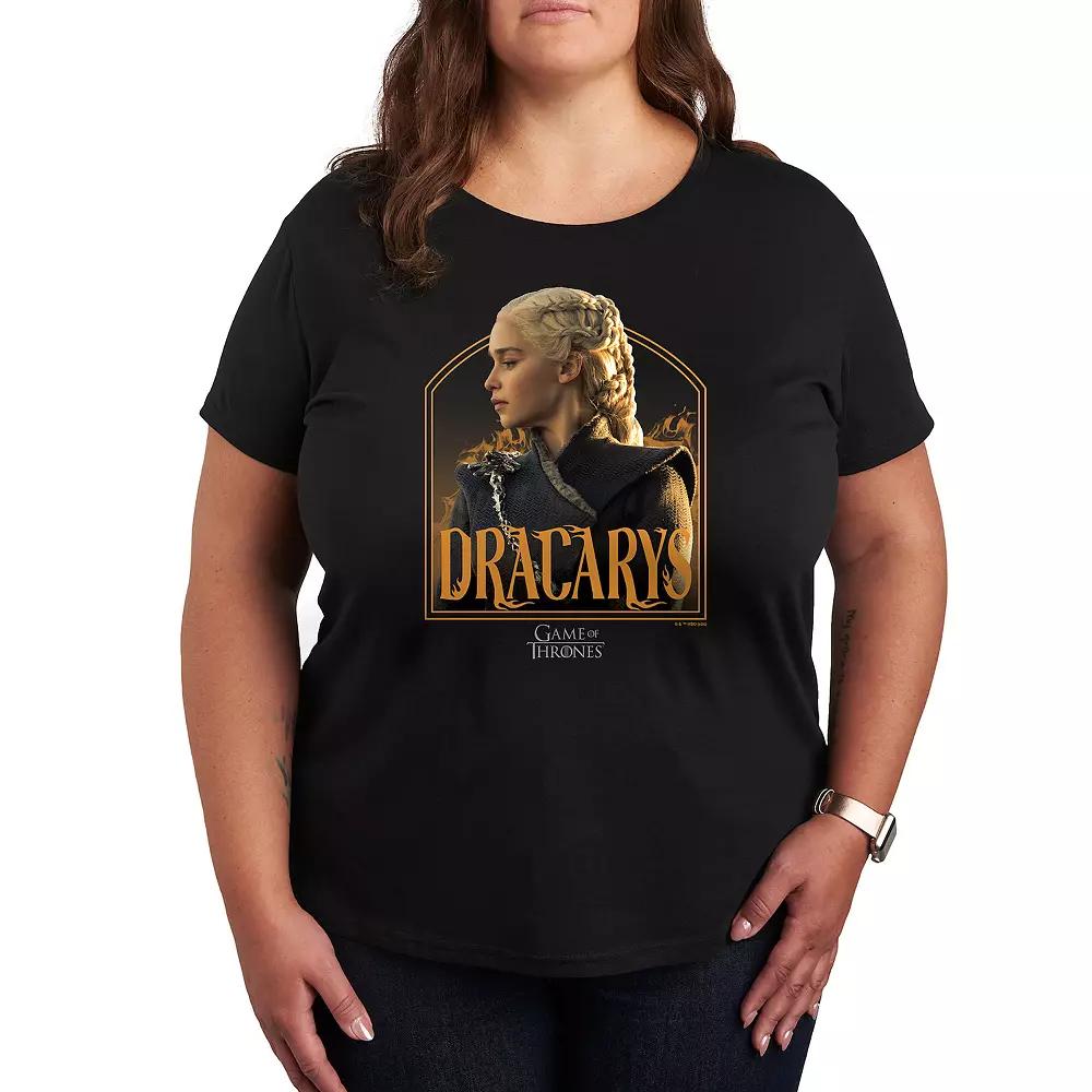 Plus Game of Thrones Daenerys Dracarys Graphic Tee, Women's,  Product Image