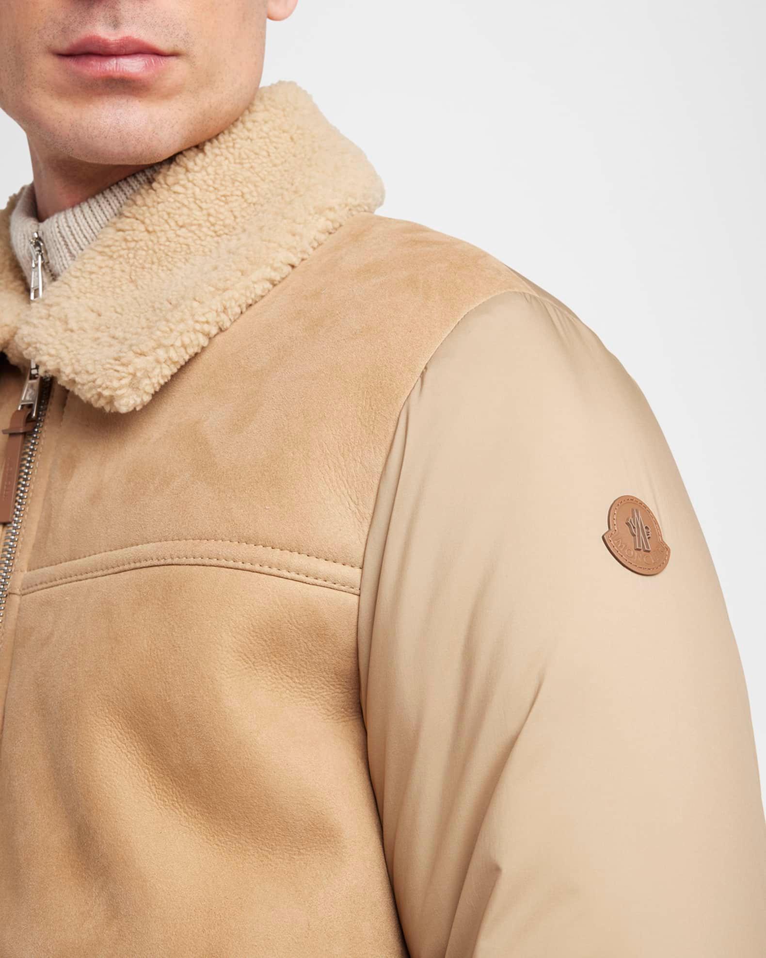 Men's Tonnay Leather and Down Quilted Jacket Product Image