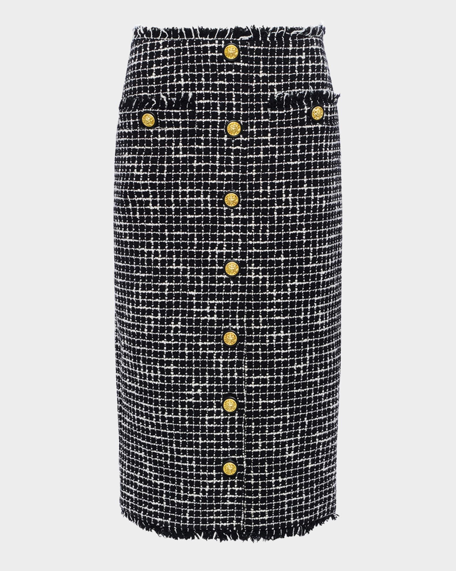 Tai Tweed Midi Skirt Product Image