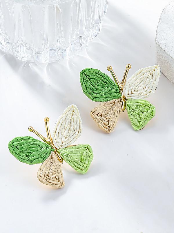 Butterfly Shape Drop Earrings Product Image