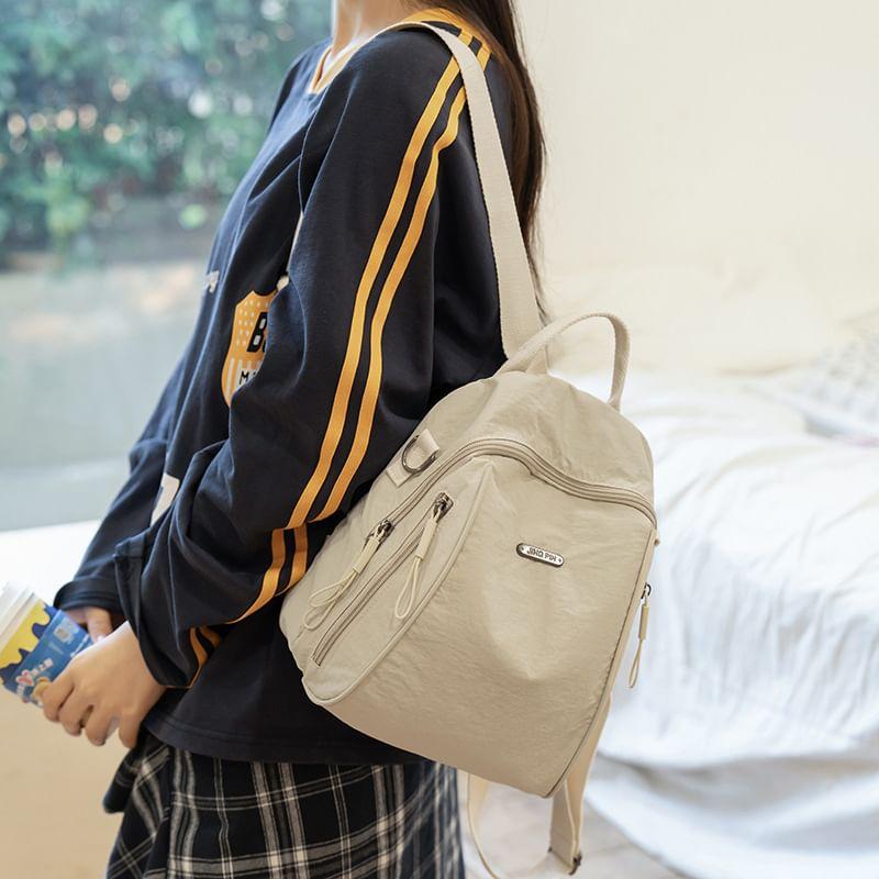 Plain Nylon Backpack Product Image