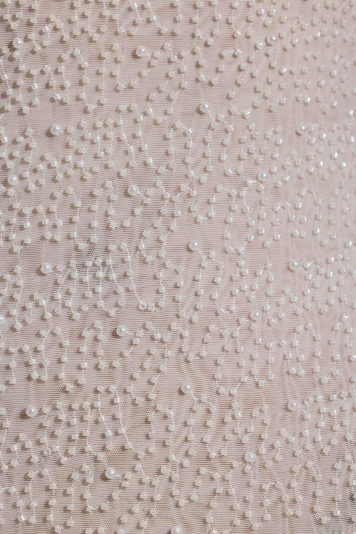 Embellished Backless Maxi Dress in White Product Image