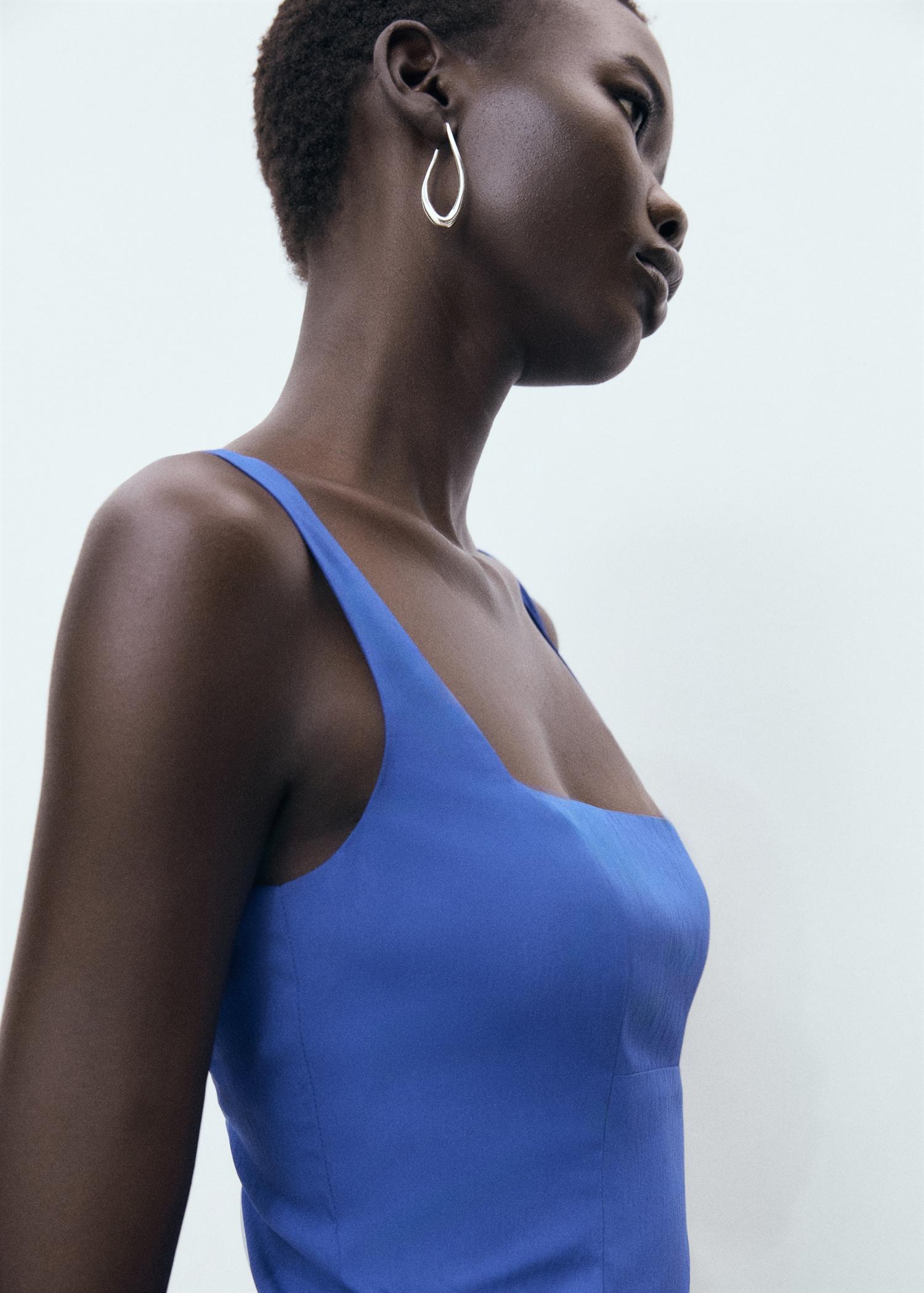 Flared cotton dress - Women | MANGO USA Product Image