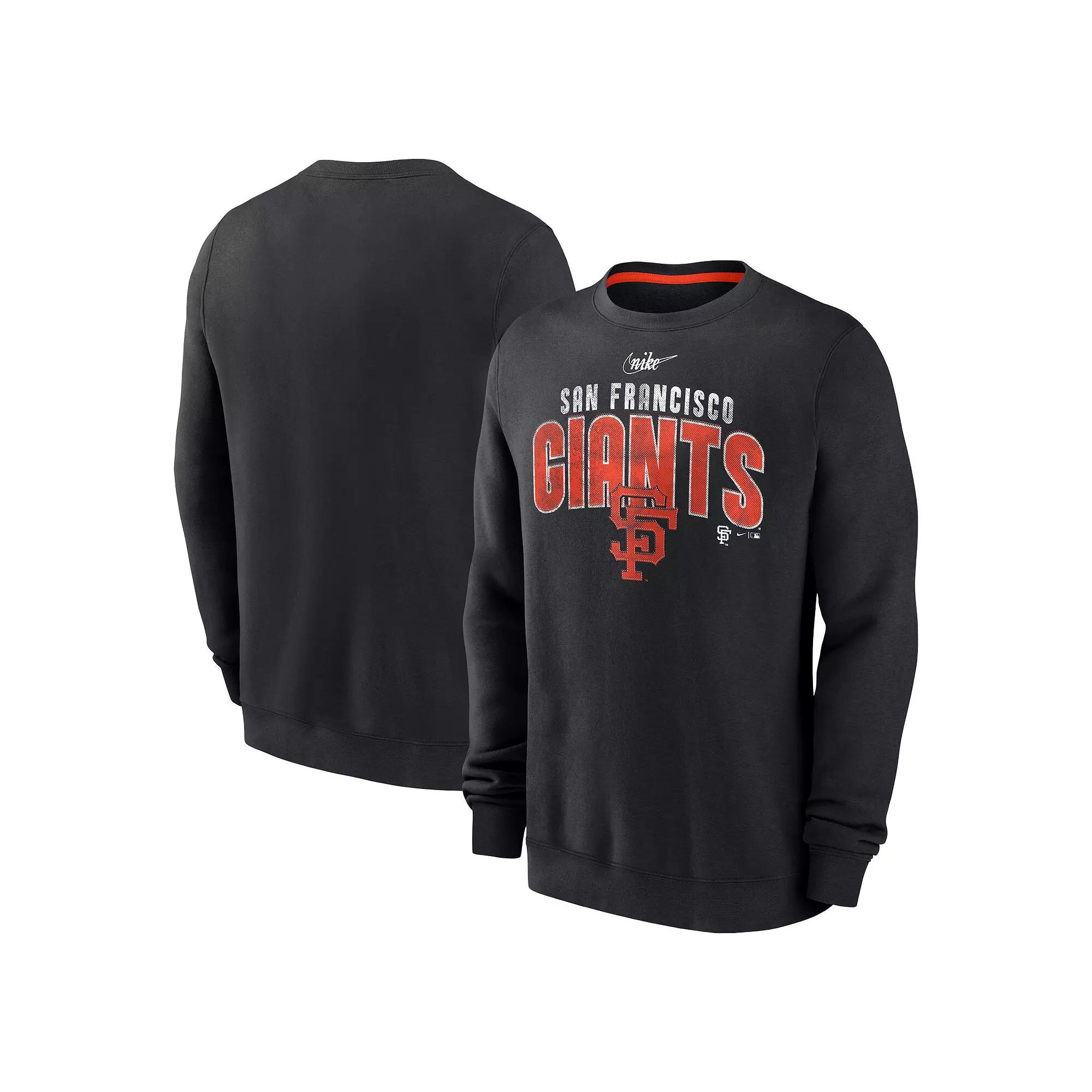 Men's Nike  Black San Francisco Giants Cooperstown Collection Team Shout Out Pullover Sweatshirt, Size: 2XL Product Image