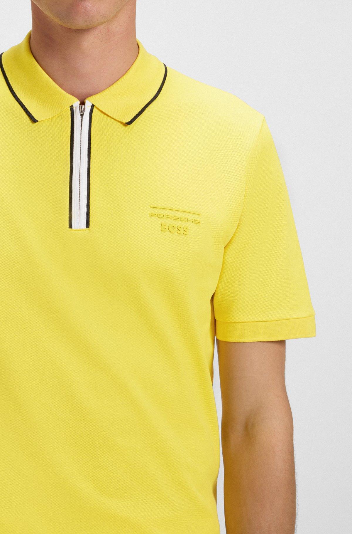 Porsche x BOSS stretch-cotton polo shirt Product Image