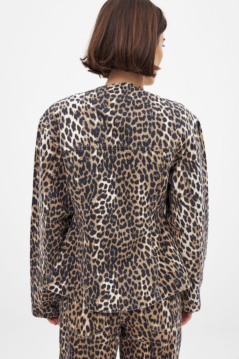 Marked Waist Denim Jacket Product Image