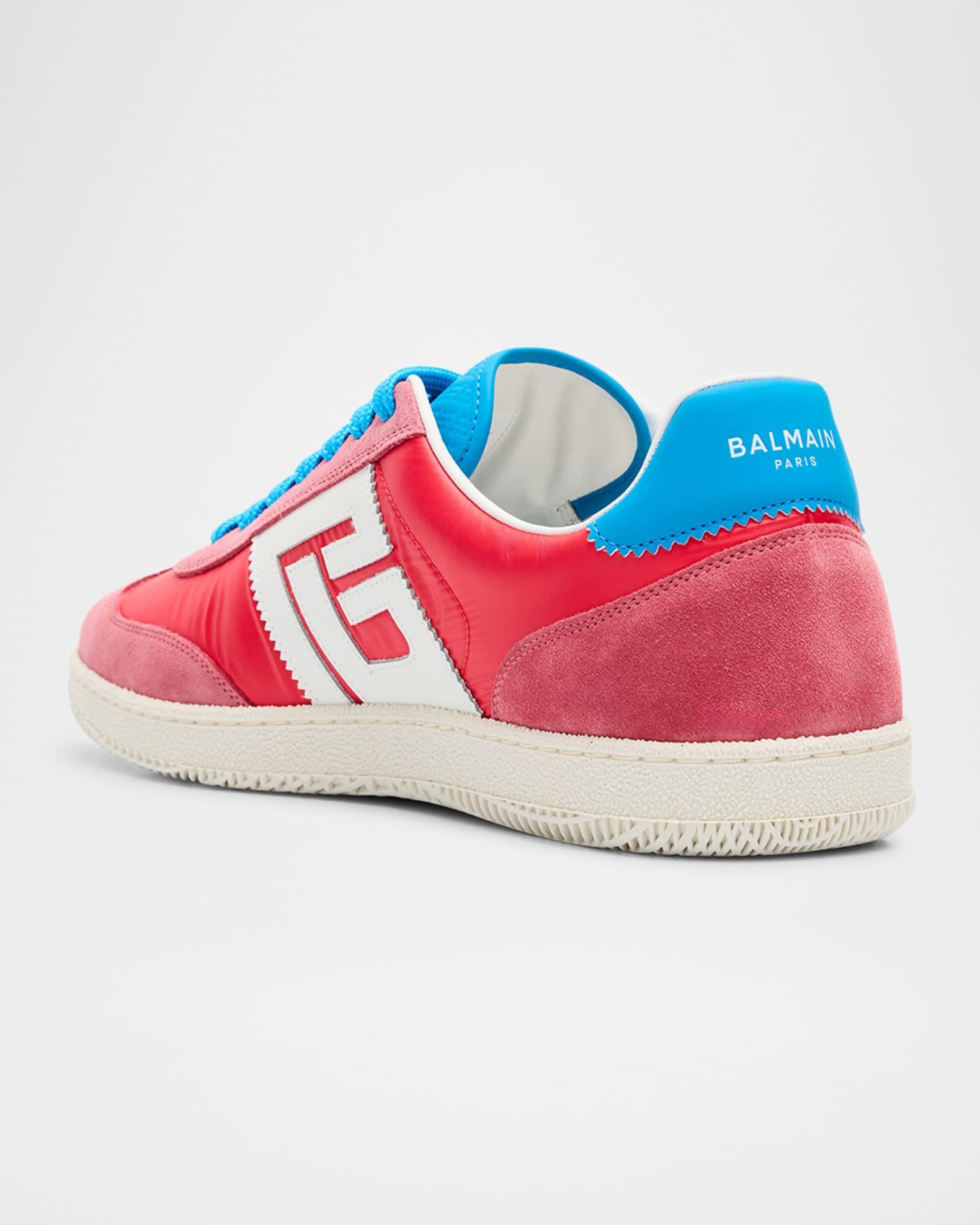 Men's Swan Suede and Nylon Low-Top Sneakers Product Image