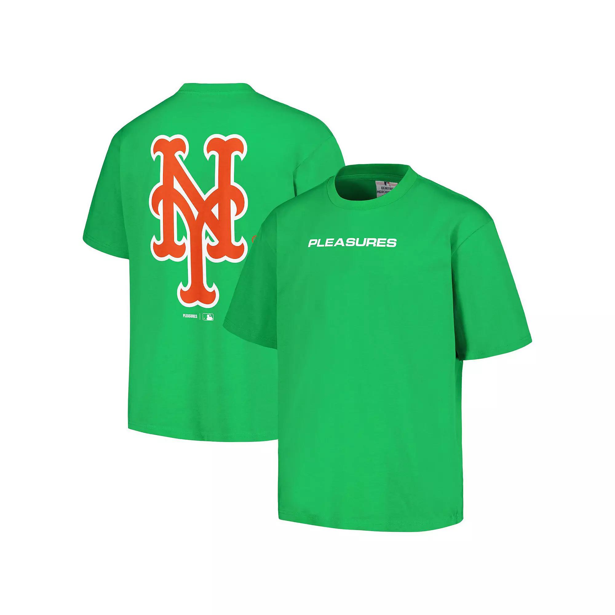 Men's PLEASURES Green New York Mets Ballpark T-Shirt,  Product Image