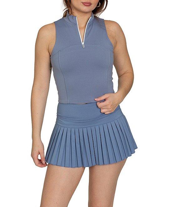 GOLD HINGE Day To Night Quarter-Zip Sleeveless Top Product Image